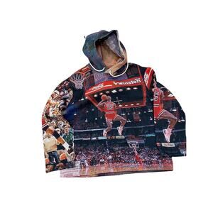 Michael Jordan Chicago Bulls Tapestry Aop Hoodie Jacket Kobe Bryant, Large